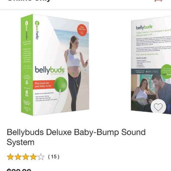 Wavhello Belly Buds Pregnancy Baby Bump Headphones Prenatal Belly Speakers - Picture 2 of 2